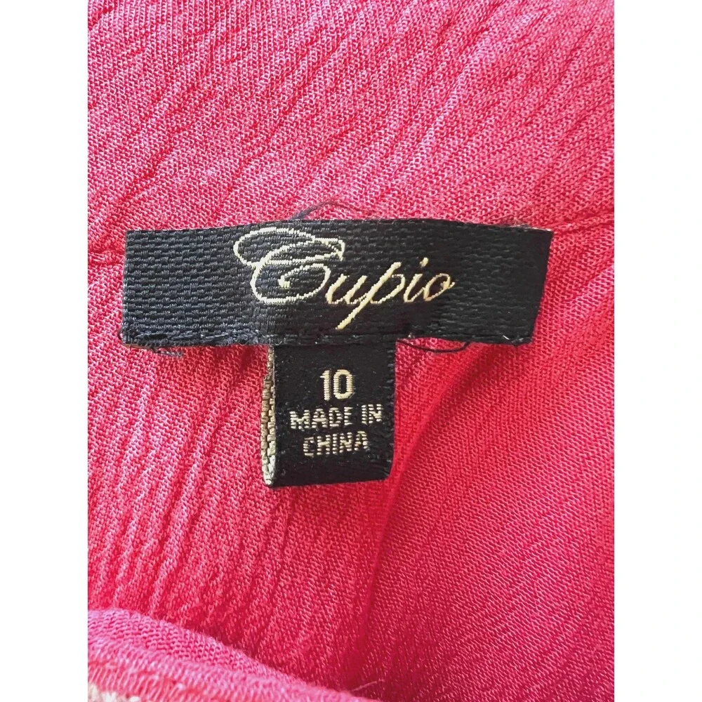 CUPIO Coral Boho Sleeveless Maxi Dress SIZE 10 - Picture 7 of 7